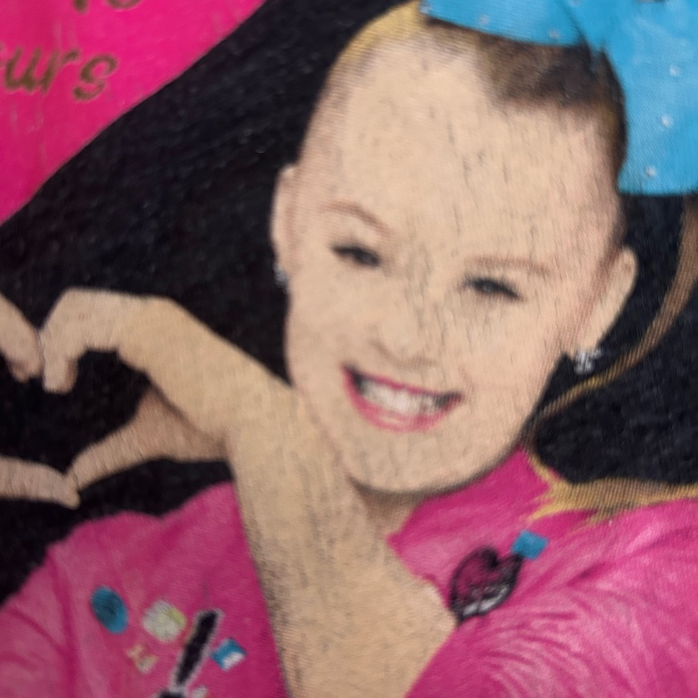 JoJo Siwa Black Tee with Heart Logo